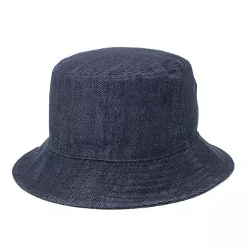 Шляпа из хлопка и твила, джинсовая ткань цвета индиго INDDEN MNVY 25J [New Era] L/XL BUCKET-01