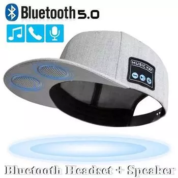 Шляпа с Bluetooth-динамиком, музыкальная бейсболка для улицы, гарнитура с микрофоном, наушники громкой связи