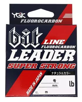 Shock Leader Bit Leader сверхпрочный флюорокарбон 20 м 20 70 фунтов натуральный X-Braid №