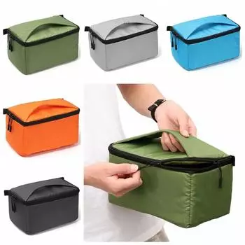 Shockproof Camera Bag Insert Padded Digital Camera Case Portable Camera Protector Pouch DSLR SLR серый
