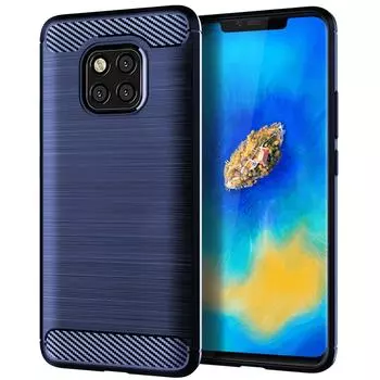 Противоударный чехол для телефона Huawei Mate20 Pro 30RS 30 lite Carbon Fiber Cover for mate 20 20lite 20rs 20X 30 30 pro Coque Fundas Mate20 Pro чёрный