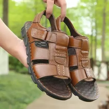 Shoes for Men Non-slip Summer 2024 Daily Use Man Sandals Wholesale Descount Casual Barefoot Buy Original Stylish Luxury Designer 38