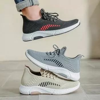 Shoes for Men s Spring and Summer New Products Casual and Comfortable Men s Shoes Lightweight and Breathable Lace Up Sports Shoe 41 хаки