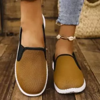 Shoes for Women 2024 High Quality Slip on Women s Flats Outdoor Casual Flats Women Sewing Round Toe Soft Bottom Ladies Shoes 36