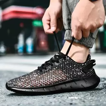Shoes Men Running Shoes For Men Sneakers Breathable Casual Summer Light Outdoor Lace Up Sports Walking Shoes Fitness Jogging 39