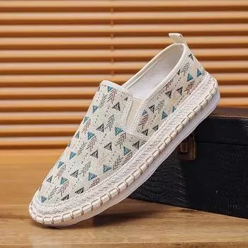 Shoes Men s Fisherman Shoes One Pedal Sleeve Lazy Shoes Flat Bottom Fashion Casual Old Beijing Cloth Shoes Men s Shoes 39