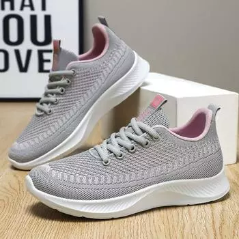 Shoes women s shoes versatile summer mesh breathable running shoes soft sole comfortable casual shoes middle-aged and elderly mother shoes 36