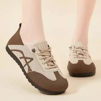 Shoes women s spring new retro German training shoes breathable one-pedal polyurethane casual shoes color matching versatile sports shoes 36
