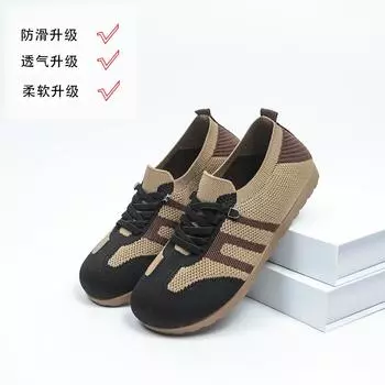 Shoes women s versatile spring new fly-woven mesh soft-soled casual shoes retro soft-soled women s shoes 35