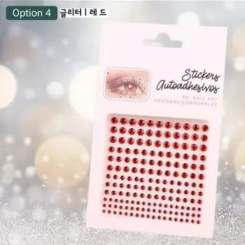 Shopper Crew Glitter Face Кубическая наклейка для лица Фестивальный макияж для вечеринки, 1 шт, 4) Блеск_Красный
