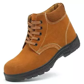 Short Barrel Booties Men s Boots Ankle Male Shoes Platform Steel Toe Puncture-Proof Comfortable Sale Low Price Casual Y2k Offer 36