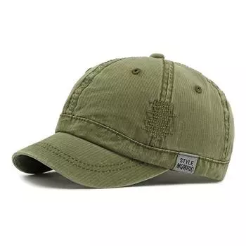 Short Brim Cap Men s Sunscreen Cap Women Baseball Cap армия зеленый