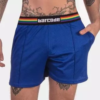 Шорты Barcode Pride синие S прозрачный