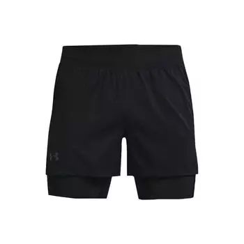 Шорты для бега 2-в-1 Under Armour Rush Series мужские, черные 1361577-001 M