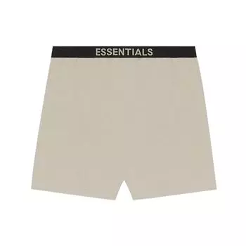 Шорты для отдыха Fear of God Essentials FW20 с логотипом на поясе Брюки унисекс Светло-коричневые FOG-FW20-175 S