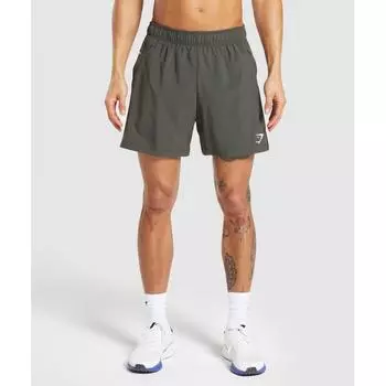 Шорты GYMSHARK Sport 7 Strength Green Black A3A1Q ECJ2 XS
