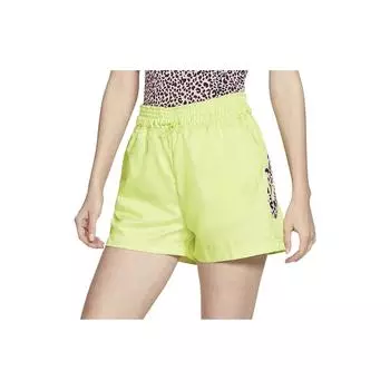 Шорты женские прямые с принтом Nike, желтые CW2505-367 L