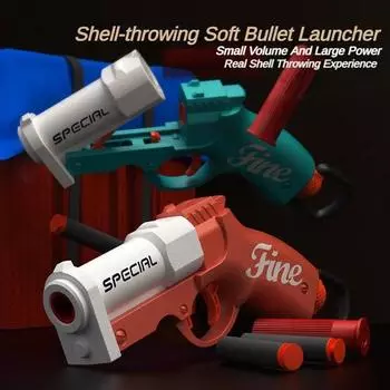 Дробовик Sucker Bullets Игрушечная модель пистолета Мягкие пули Пистолетная пусковая установка для выброса гильз Открытый CS Pubg Игровой реквизит Дети Взрослые Подарки