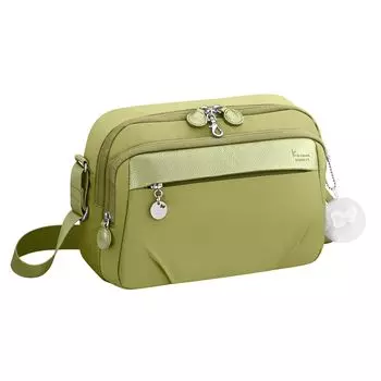 Shoulder Bag with Pocket Ladies B5 Size Multifunctional Yellow Green [Kanana Project] PJ1-4th Anti-Virus No.67642