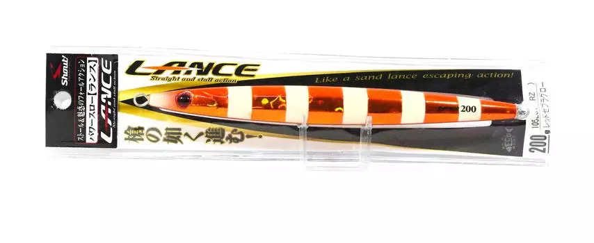 Shout 105-LC Metal Jig Lance Slow Fall Long 200 грамм RZ (8311)