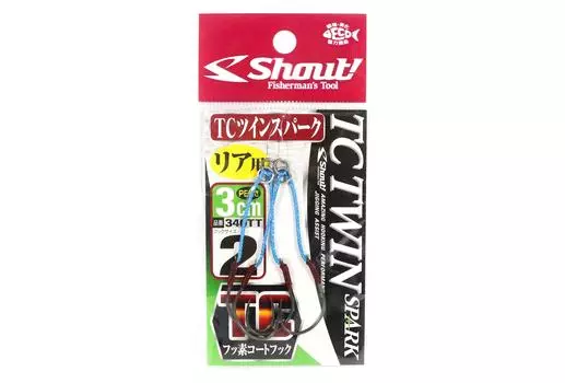 Shout 340-TT TC Двойные крючки для искрообразования, 3 см, размер 2 (5425)