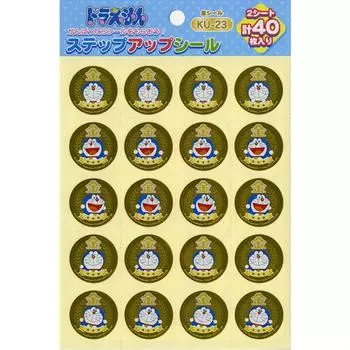 Showa Note Step Up Seal Doraemon Gold KU-23 золотой