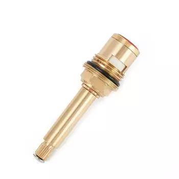 Shower Bath Tap Valve Hot Water Valve Core Cartridge Quarter Turn Flow Long Tall Stem Insert Faucet Cartridge Replacement Parts clockwise