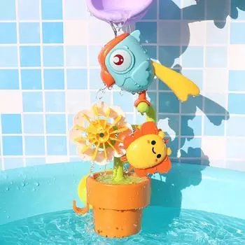 Shower Interactive Water Game Bath Toy ABS Water Bathroom Bathtub Toy Boys Girls Children Kids Style B