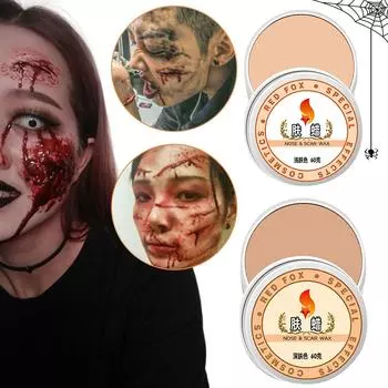 Шрамовый воск, моделирующий поддельную рану, специальный эффект кожи для сцены Хэллоуина One Size