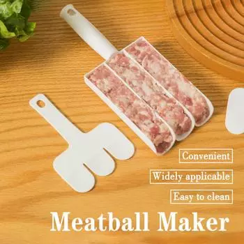 Машина для приготовления пасты из креветок Эффективный процессор для начинки мяса Высококачественное приготовление фрикаделек Легкое кухонное приспособление Востребованный кухонный инструмент белый