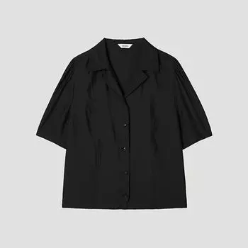 [shs Miss] Kara Puff Short Sleeve Blouse Swwblp22120 blacks/55