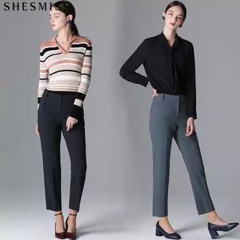 Shs Miss Solid Minimal Pants Graymint (GM)/55