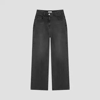 Shs Miss прямые вымытые джинсовые брюки Ssmslo42120 Gr Grey/55