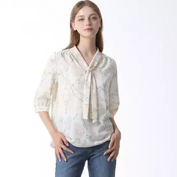 Блузка с ремешками и лентой Shs Miss Light blue (LL)/55