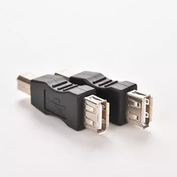 шт. USB тип A женский к USB тип B мужской конвертер адаптер коннектор