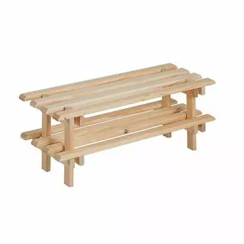 Штабелируемая полка для обуви Astigarraga Evolution Natural Pine, 30 x 25,9 x 75 см