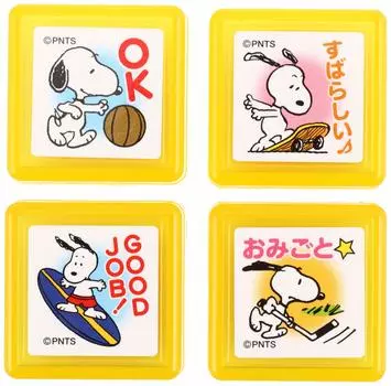 Штамп для лица Снупи Набор штампов для оценки W Отлично Детский 2231-003