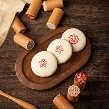 Штамп для печенья, многоразовый DIY деревянный китайский лунный торт, кондитерский штамп, инструмент для декора торта 1