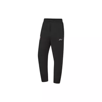 Штаны для баскетбола Li Ning CBA Series Professional, однотонные, теплые, трикотажные, спортивные, унисекс, черные AKLT893-1 M