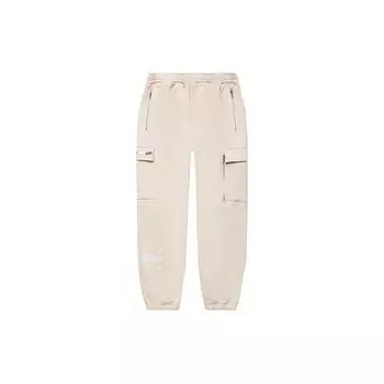 Штаны для скейтбординга Li Ning X Pleasures, свободные, средней посадки, с манжетами, мужские, овсяно-серые, AKLTB51-2 XL