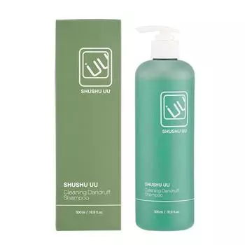 SHUSHU UU Очищающий шампунь от перхоти 500мл, Корейская косметика, KBeauty, пробник