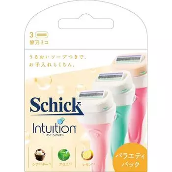 sic japan Cic. Набор INTUITION Variety Pack, 3 сменных лезвия Сменные лезвия для женщин Женские бритвы При замене лезвия будьте осторожны, чтобы не повредить