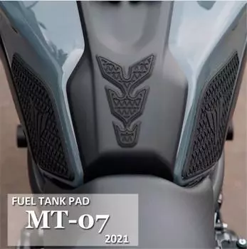 Side & Intermediate Fuel Tank Pad Protector Stickers For Yamaha MT-07 2021 2022