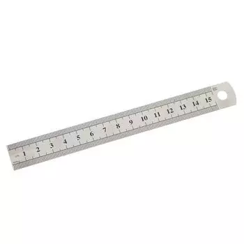 Sided Precision Office Accessories Drafting Supplies Measuring Tool Straight Ruler Stationery серебряный