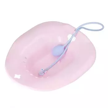 Сиденье для унитаза Sitz Bath Universal Squat Free со смывом для ухода после родов при геморрое, розовое