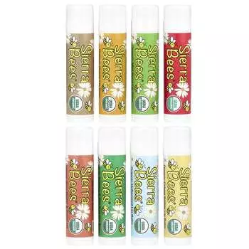 Sierra Bees, органический бальзам для губ, комбинированная упаковка, 8 упаковок, 4,25 г (15 унций) каждый