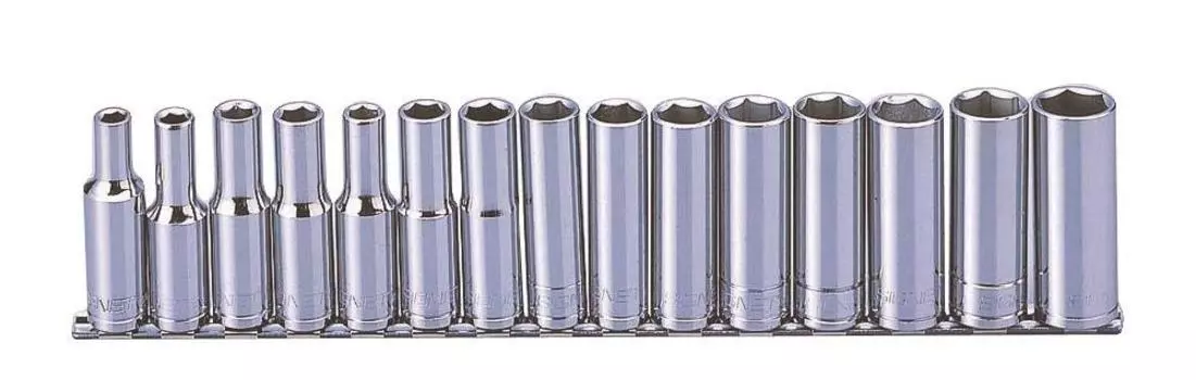 SIGNET Drive 15PC Deep Socket Set with Holder 13450 1/2