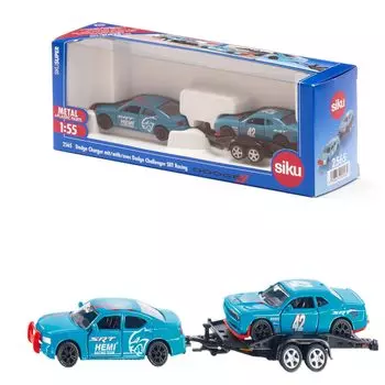 SIKU Dodge Charger Trailer Dodge Racing Loaded возрастом около 3 лет SK2565
