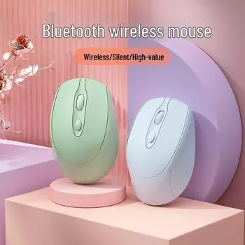 Silent Dual-Mode Morandi Bluetooth 2.4G Mouse for Office, Tablet, and Phone with Rechargeable Battery