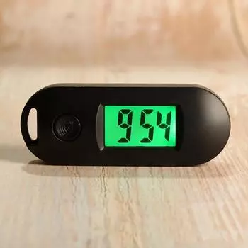 Silent Luminous Mini Portable Digital Electronic Clock Student Exam Study Library Pocket Watch Green Backlight LCD Display чёрный